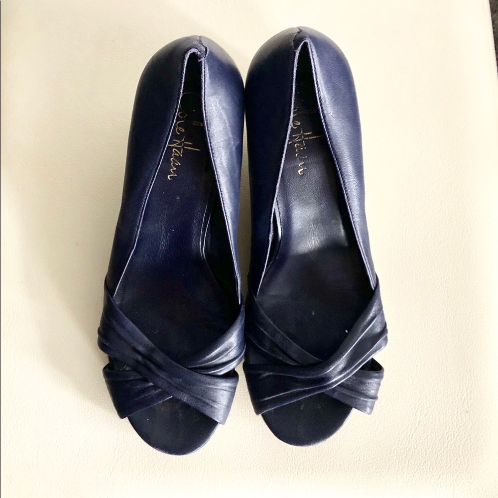 Cole Haan like new leather espadrille pumps. 9
